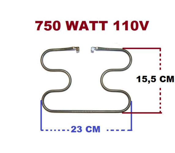 750 WATT Tost Makinesi Rezistans , 750 Watt - 110 - Seri Bağlantı Rezistansı - 0