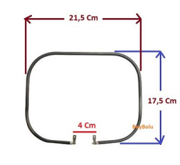 800 Watt Tost Makinesi Rezistans ,115 V - Tost Rezistansı 21,5 x 17,5 cm