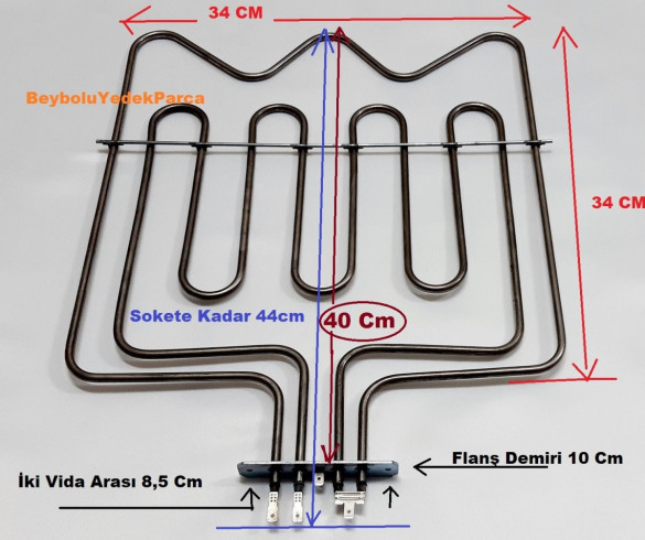 Altus Fırın Üst Rezistans , Altus Fırın Rezistansı 1200 + 800 Watt - 0