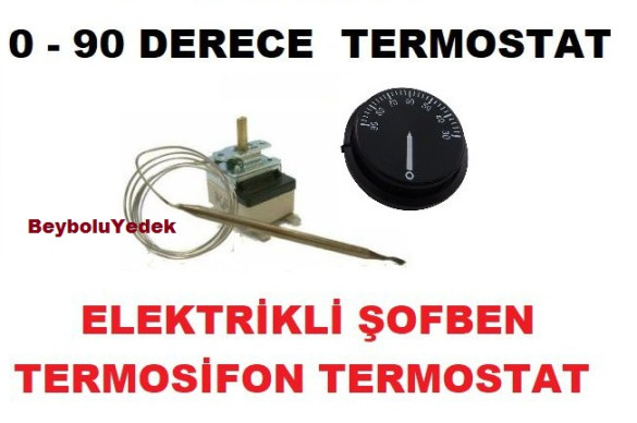 ARÇELİK TERMOSİFON TERMOSTAT 0 - 90 DERECE , ŞOFBEN OTOMATİĞİ - 0