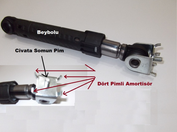 Ariston Çamaşır Makinesi Amortisör Takımı , Kazan Alt Amortisör Takım - 1