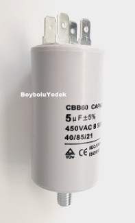 Beko 5 mf Kondansatör Bulaşık Makinesi Motor Kapasitör 5 mf 450 VAC 50-60 HZ