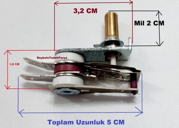 Premier Tost Makinesi Termostat , Mil Uzunluğu 2 cm , 10 Amper Otomatik - 0