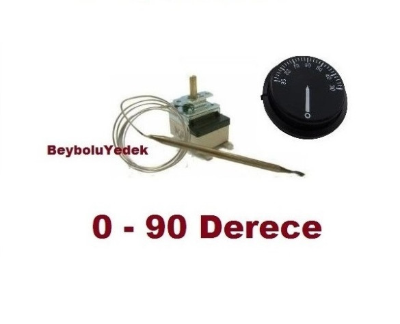 Seg Termosifon Termostat Otomatik  0 - 90 Derece Ayar Otomatiği Termostatı - 0