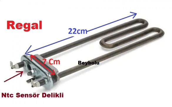 Vestel Rezistans, Vestel Çamaşır Makinesi Rezistansı Sensör Ntc Yuvalı Delikli - 0